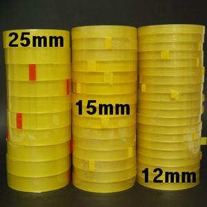 재단투명테이프 얇은투명테이프  4가지 1박스