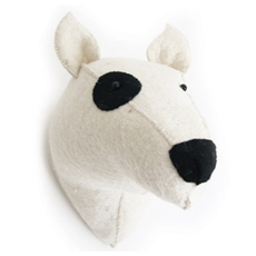 Handmade Bull Terrier wall deco