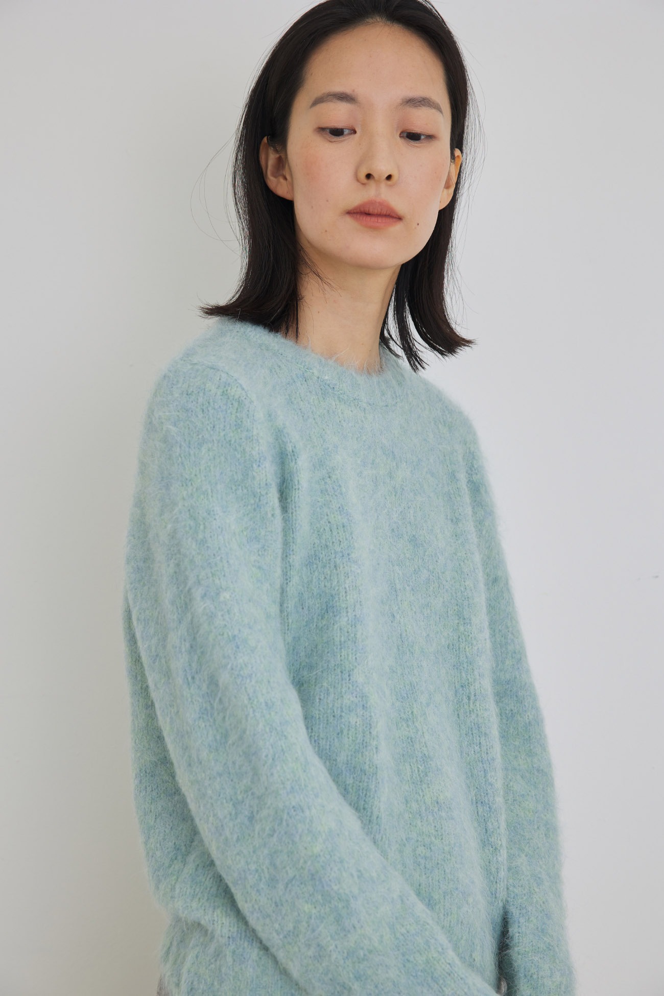 Alpaca bluish knit