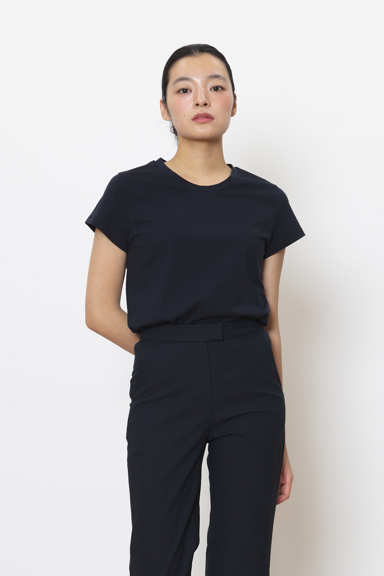 [ver.2023 Summer New] Clean cotton top deep navy