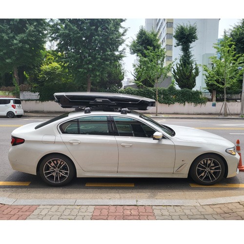 BMW 5시리즈 루프박스 툴레 모션XT 알파인 블랙유광