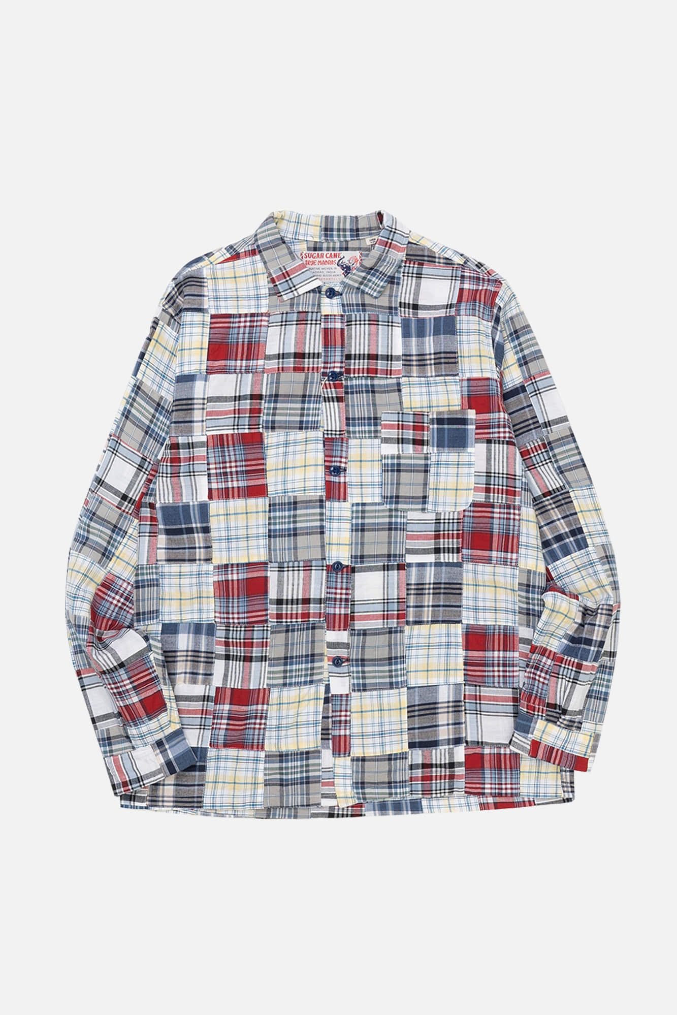 Chamula Patchwork Knitwear Chamula Crocheted Merino Wool Rollneck