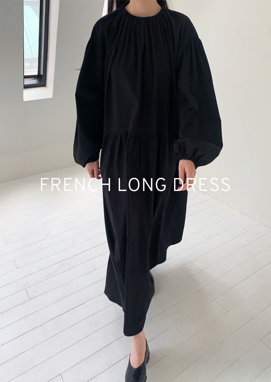 [REORDER] FRENCH LONG DRESS