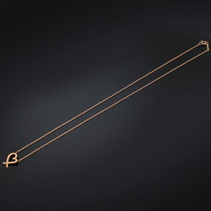 Tiffany&amp;Co(티파니) 18K 750 로즈골드 팔로마 피카소 러빙 하트 목걸이