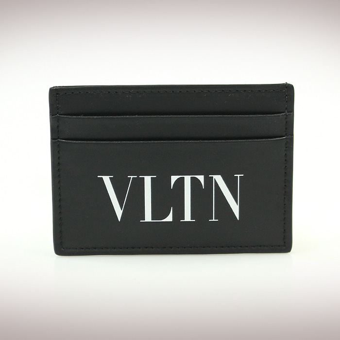 Valentino(발렌티노) 19년 RY2P0448LVN 블랙 레더 VLTN 로고 카드 지갑