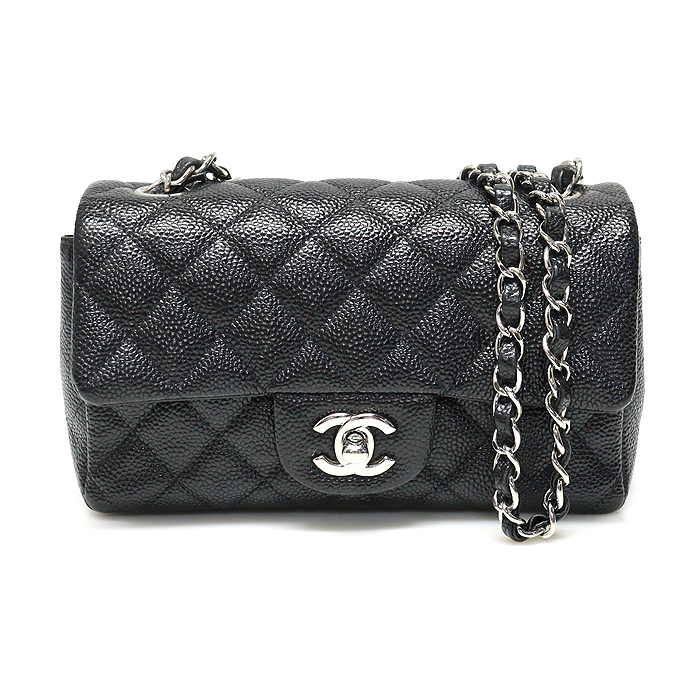 Chanel(샤넬) A69900 블랙 캐비어 은장 체인 클래식 뉴미니 플랩 숄더백 (20번대)