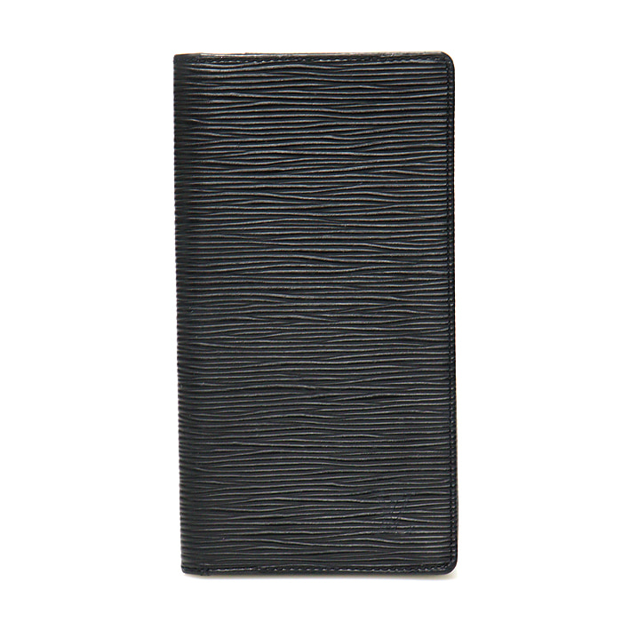 Louis Vuitton(루이비통) M63212 블랙 에삐 레더 포트 카트 크레딧 옌 장지갑
