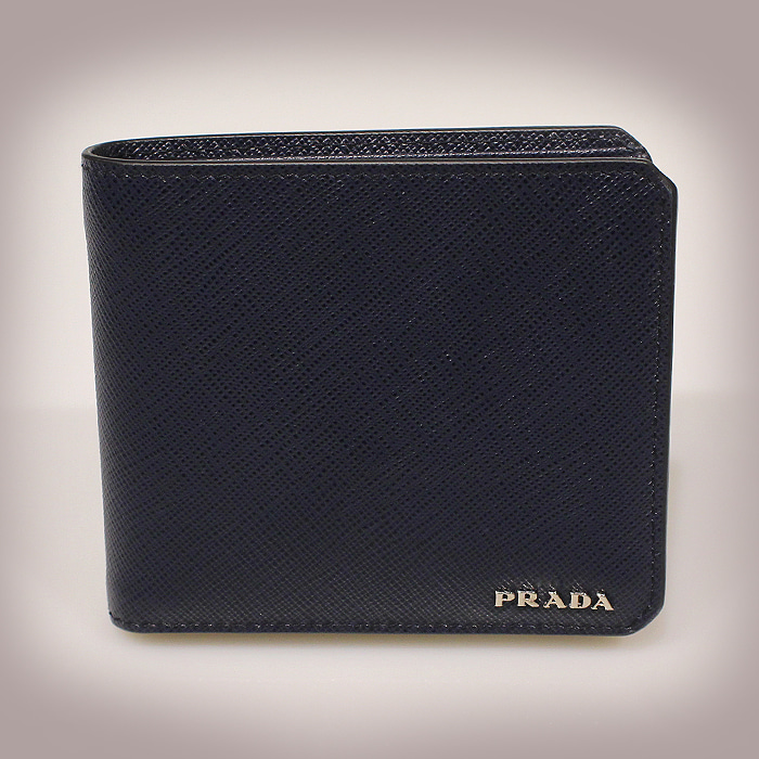Prada(프라다) 2MO513 BALTICO 사피아노 코너 은장 로고 반지갑