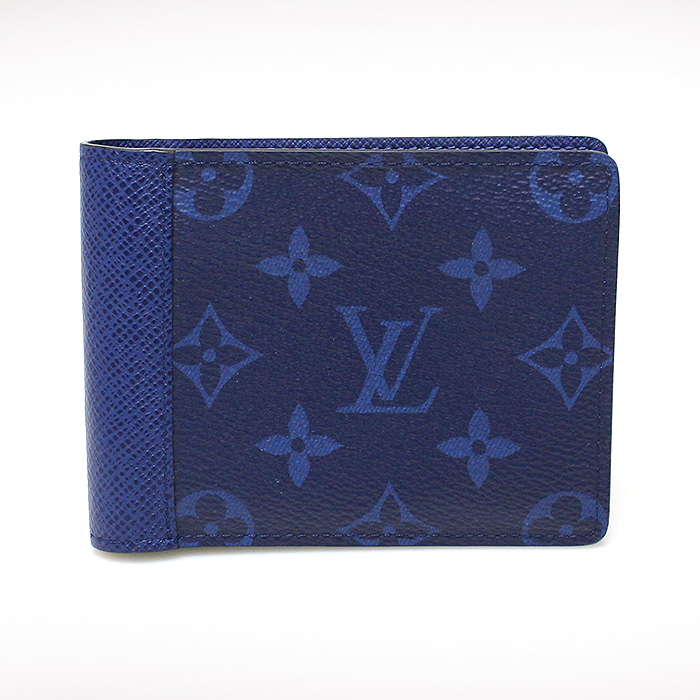 Louis Vuitton(루이비통) M30299 모노그램 캔버스 코발트 타이가 레더 멀티플 월릿 반지갑
