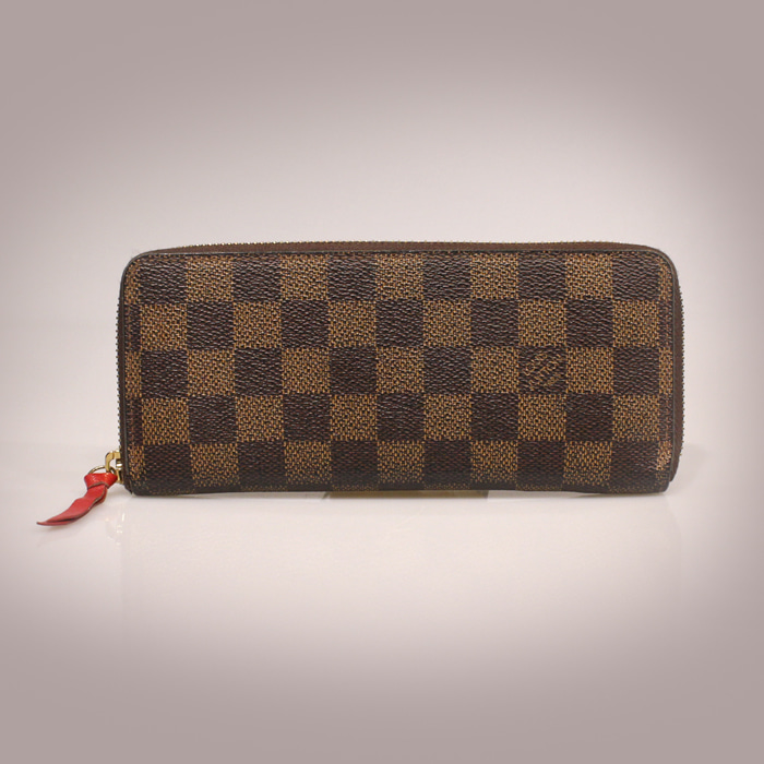 Louis Vuitton(루이비통) N60534 다미에 에벤 캔버스 클레망스 장지갑