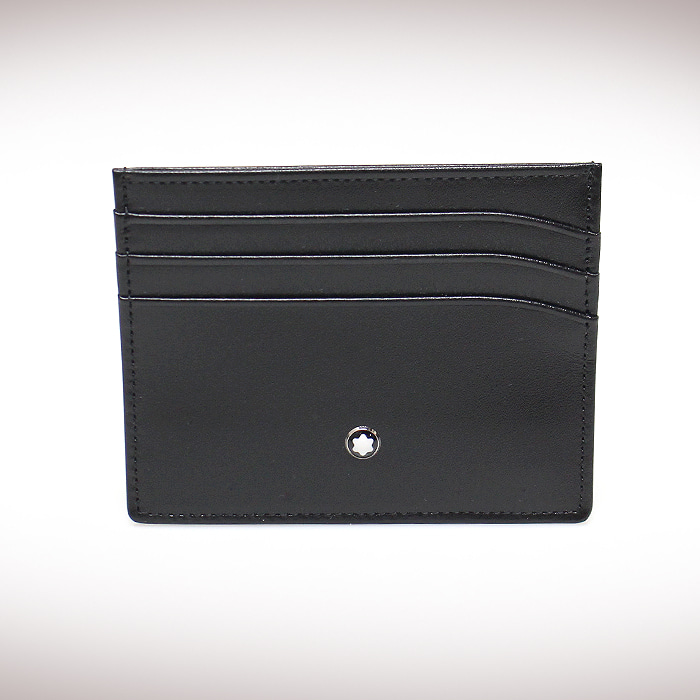 Montblanc(몽블랑) 106653 블랙 레더 마이스터스튁 6CC 포켓 카드 지갑