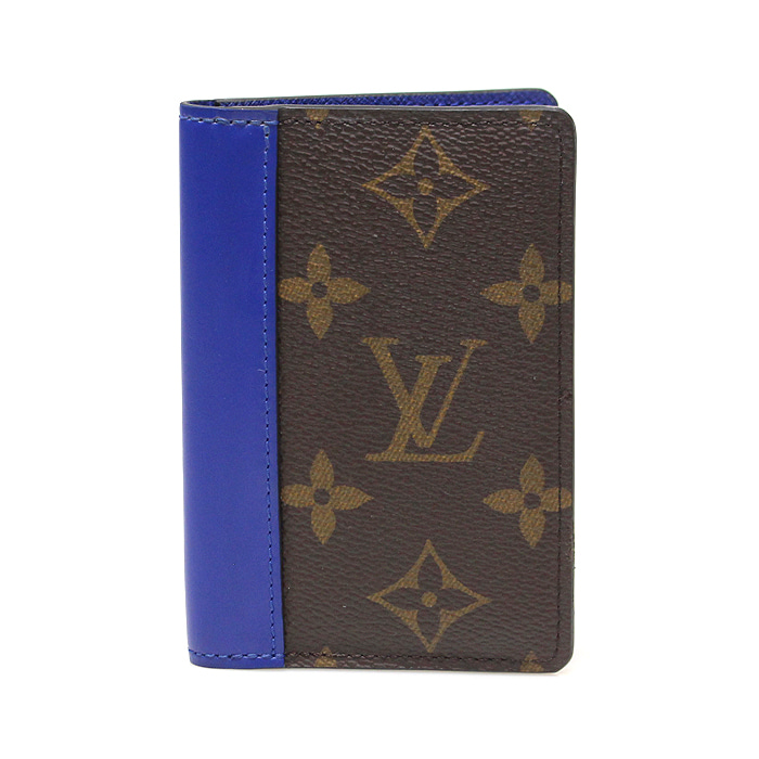 Louis Vuitton(루이비통) M80778 블루 모노그램 마카사르 캔버스 포켓 오거나이저 카드지갑