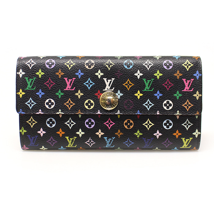 Louis Vuitton(루이비통) M93747 모노그램 멀티 컬러 블랙 사라 월릿 장지갑