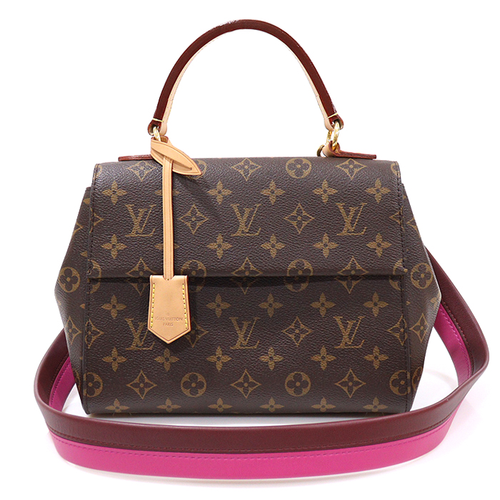 Louis Vuitton(루이비통) M42738 모노그램 캔버스 푸시아 보르도 레드 클루니 BB 2WAY