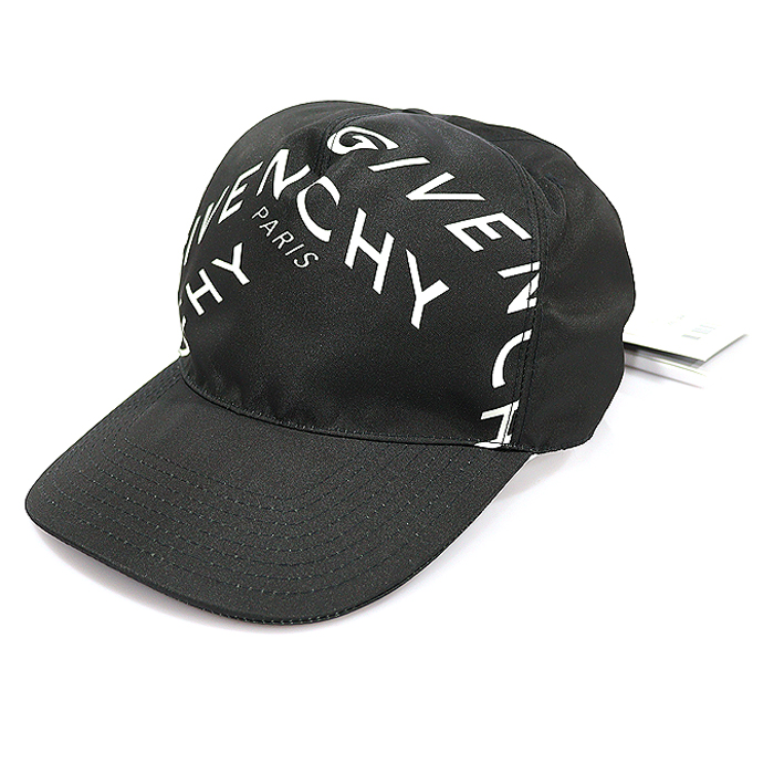Givenchy(지방시) BPZ003P08K 004 블랙 나일론 커브드 로고 프린팅 베이스볼 캡 야구 모자