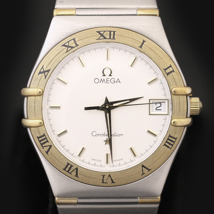 Omega(오메가) 1312.30 18K 콤비 컨스틸레이션 하프바 남성용 시계