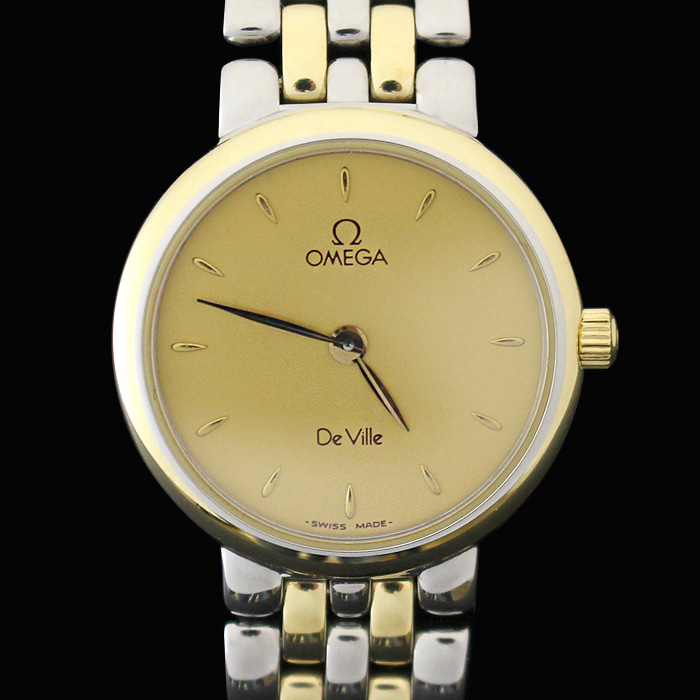 Omega(오메가) 7260.11 18K 옐로우 골드 콤비 쿼츠 드빌 여성용 시계