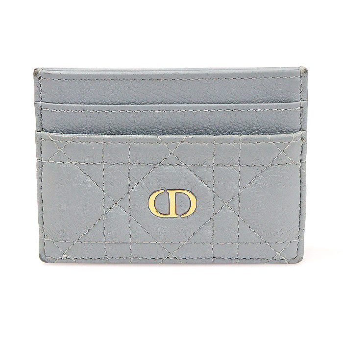 Dior (Christian Dior) S5130UWHC Cloud Blue Supple Canage Kafskine Dior Caro Caro Card Wallet