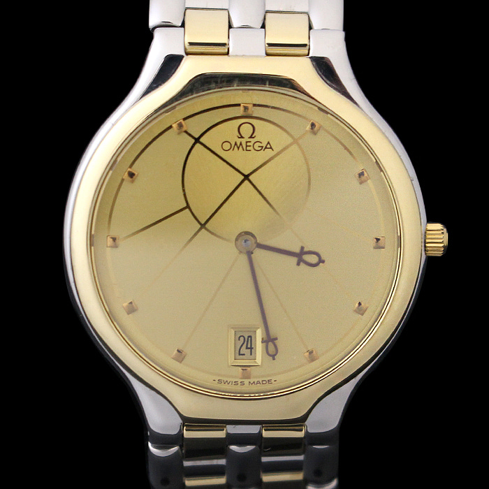 Omega(오메가) 18K 옐로우 골드 콤비 DE VILLE(드빌) SYMBOL 남성용 시계