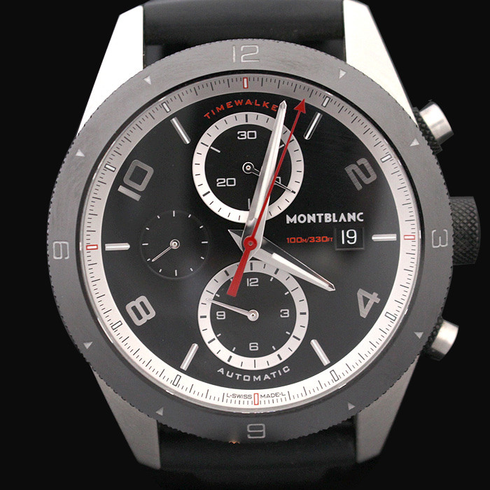 Montblanc(몽블랑) 116096 43MM 타임워커 오토매틱 크로노그래프 러버밴드 시계