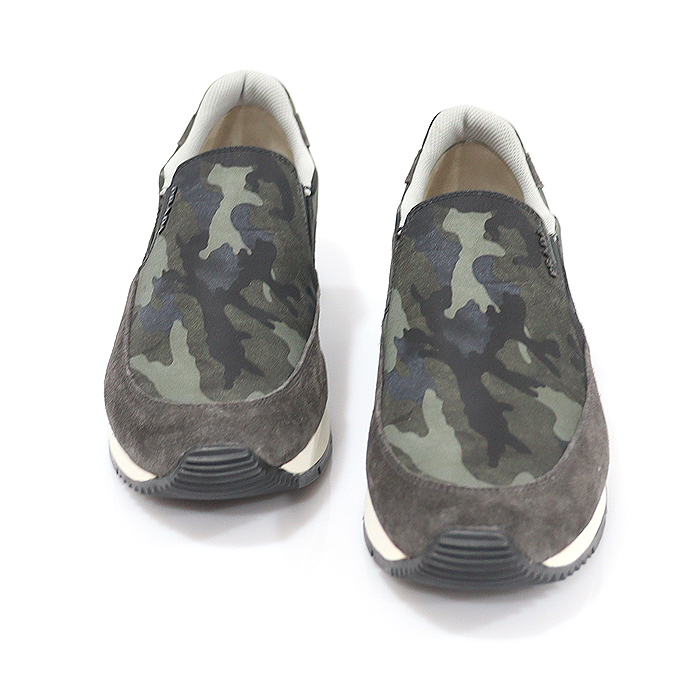 Prada (Prada) 3S6094 Camouflage Nylon Suede Trimming Men&#039;s Slip-on Sneakers 40