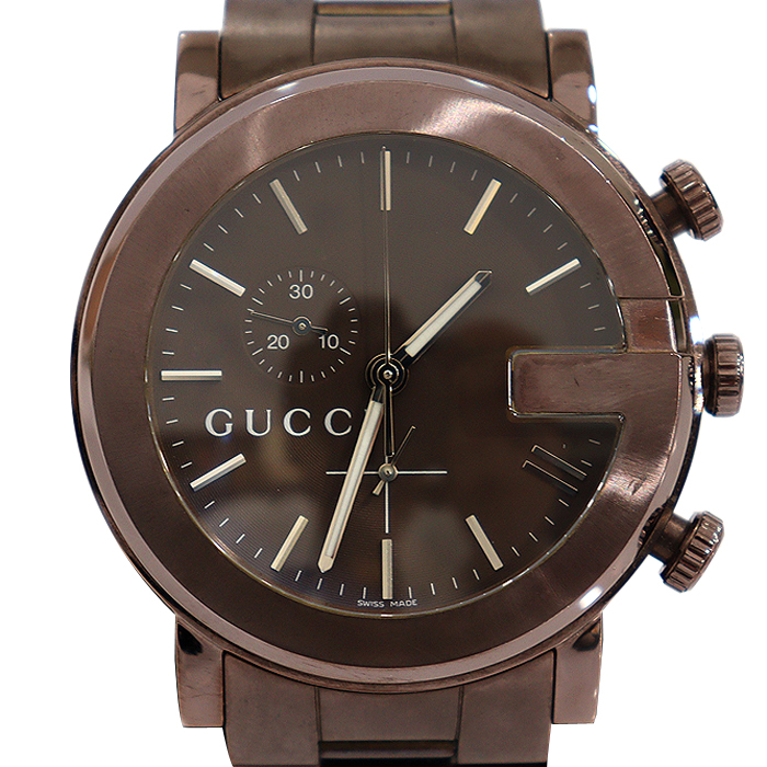 Gucci (Gucci) YA101341 101M 44MM Brown PVD Quartz G-Chrono XL Men&#039;s Watch