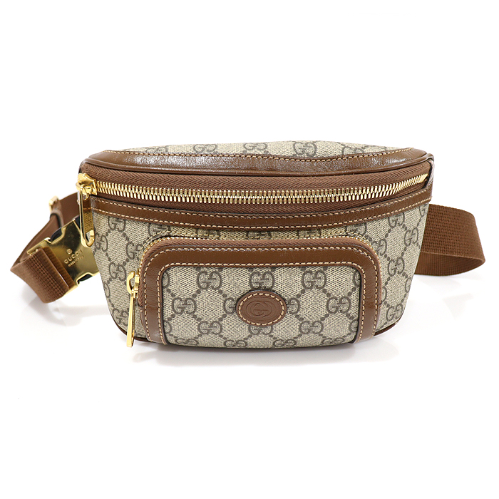 Gucci (Gucci) 682933 GG Supreme Canvas Interlocking G Hip-Colored Belt Bag
