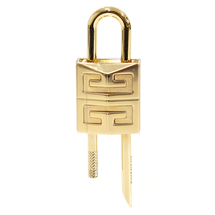 Givenchy (local time) BK60D5K1C9 Gold Metal Small 4G Padlock Lock Pendant Key ring Baekcham
