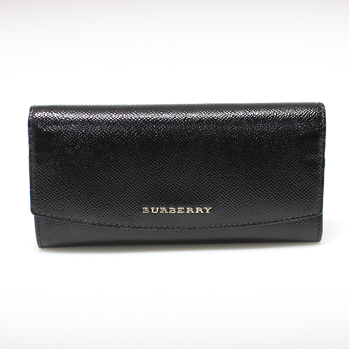 Burberry(버버리) 40234601 블랙 페이던트 런던 레더 컨티넨탈 월릿 장지갑