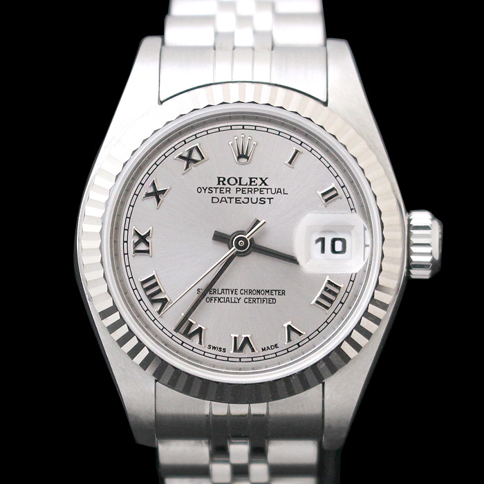 Rolex(로렉스) 79174 18K 화이트골드 베젤 오토매틱 스틸 데이저스트 시계