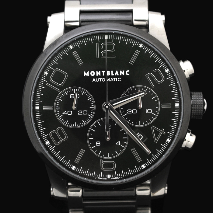 Montblanc(몽블랑) 103094 블랙 세라믹 43MM 크로노그래프 타임워커 시계