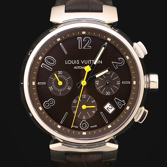Louis Vuitton(루이비통) Q11211 땅부르 오토매틱 크로노그래프 브라운 남성용 시계