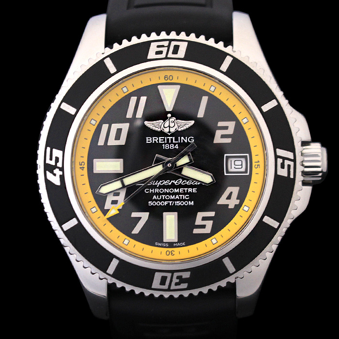 Breitling(브라이틀링) A17364 42MM 스틸 오토매틱 슈퍼오션2 러버밴드 시계