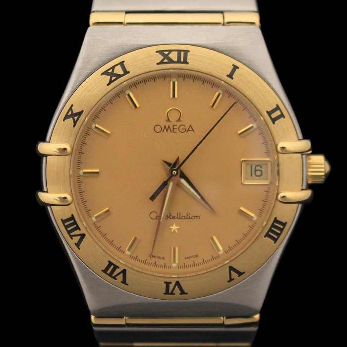 Omega(오메가) 1212.10 18K 옐로우 골드 스틸 스틸레이션 풀바 남성 시계