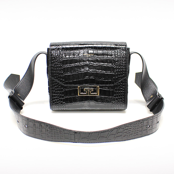 Givenchy(지방시) BB50B1B0LK 001 블랙 크로커다일 엠보스드 레더 금장 에덴 스몰 숄더백