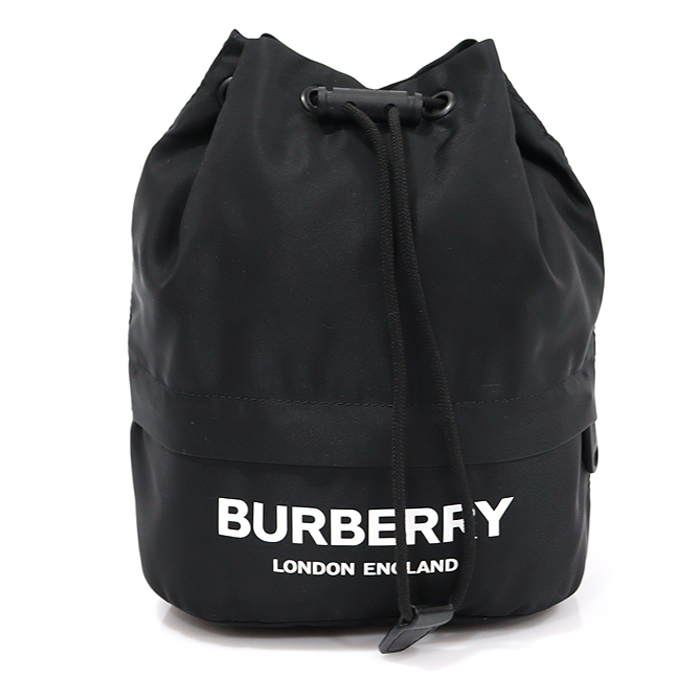 Burberry 80321881 Black Nylon ECONYL® Drawstring Poppy Pouch