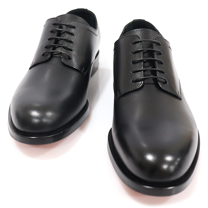 Hermes H221984Z Nwa Black ELEMENTS Lace-Up Derby Men&#039;s Shoes 40