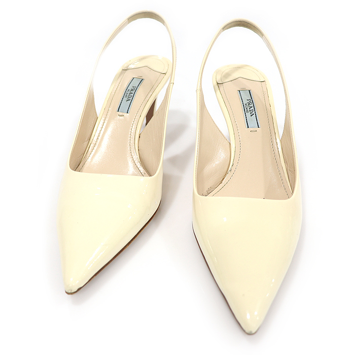 Prada (Prada) Ivory Padded Sling Bag Women&#039;s Shoes 38.5