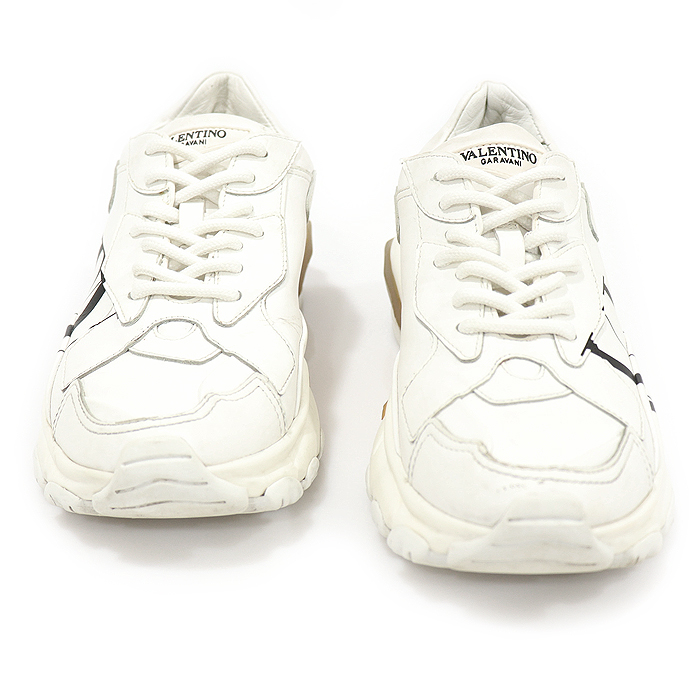Valentino UW2S0M53 White Leather Bounce VLTN Low Top Women&#039;s Sneakers 35