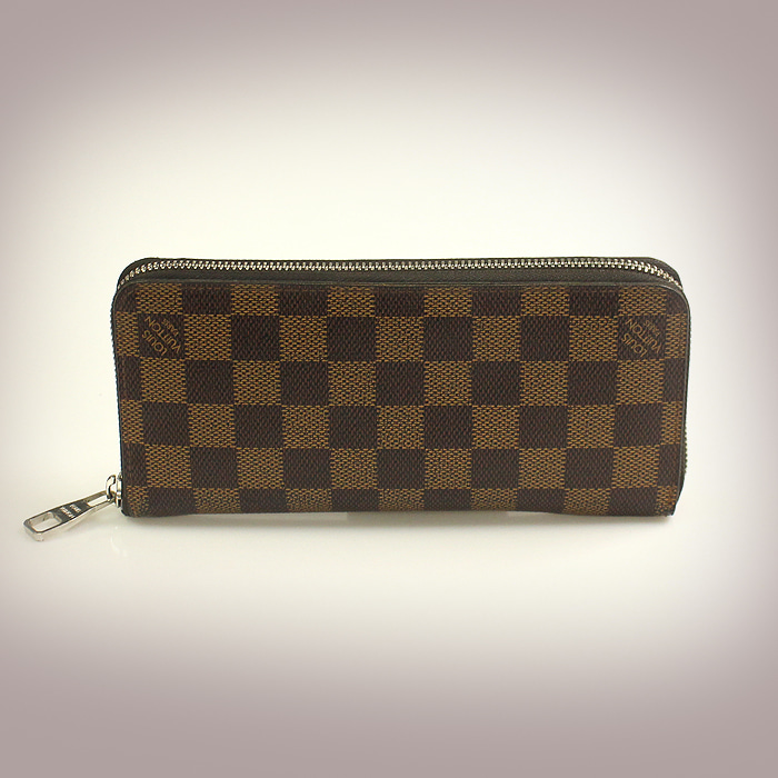 Louis Vuitton(루이비통) N61207 다미에 에벤 캔버스 지피 월릿 버티컬 장지갑
