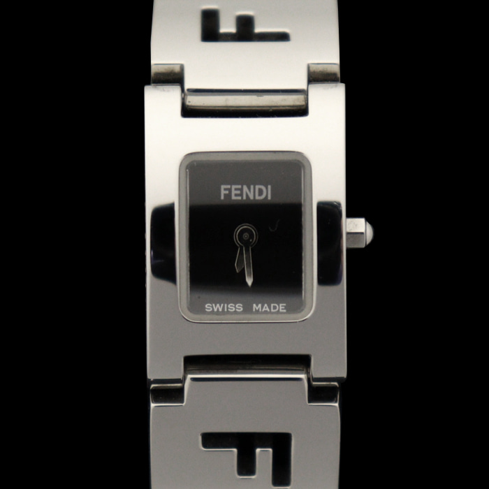 Fendi(펜디) 3150L 스틸 쿼츠 블랙 다이얼 Olologi Stella 팔찌 여성 시계