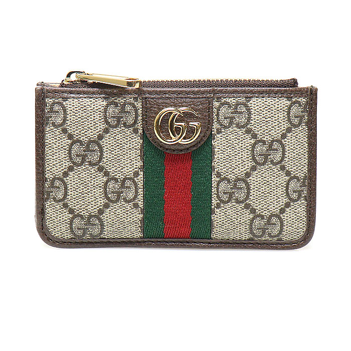 Gucci(구찌) 671723 GG 수프림 캔버스 WEB 오피디아 지퍼 카드 케이스 지갑