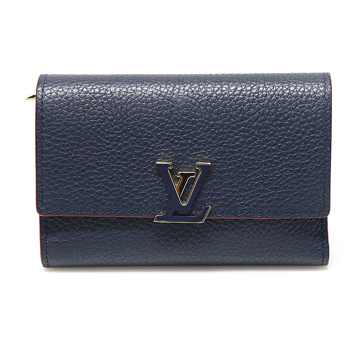 Louis Vuitton(루이비통) M63741 마린 루즈 토뤼옹 레더 카퓌신 컴팩트 월릿 반지갑