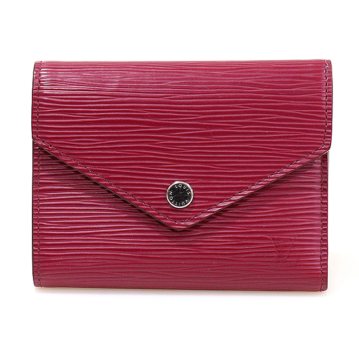 Louis Vuitton(루이비통) M62171 푸시아 핑크 에삐 레더 빅토린 월릿 반지갑