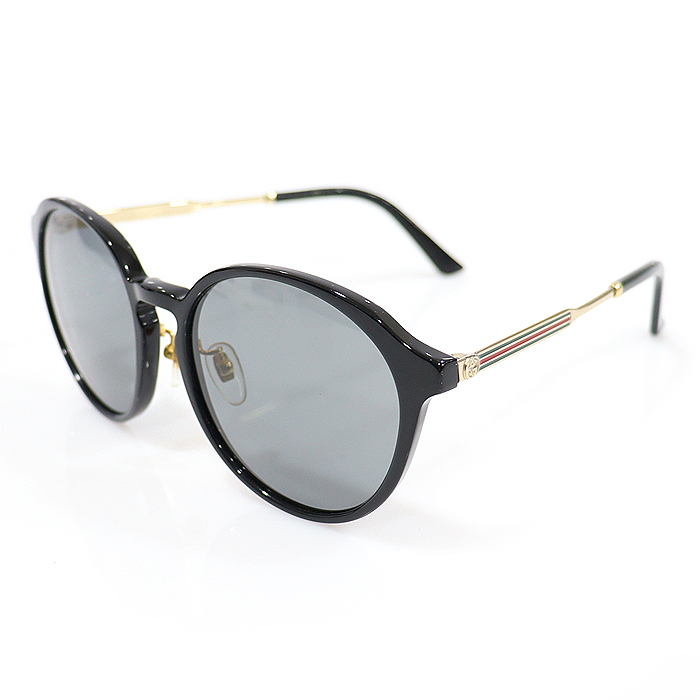 Gucci(구찌) GG0205SK 블랙 프레임 금장 WEB 장식 여성 선글라스