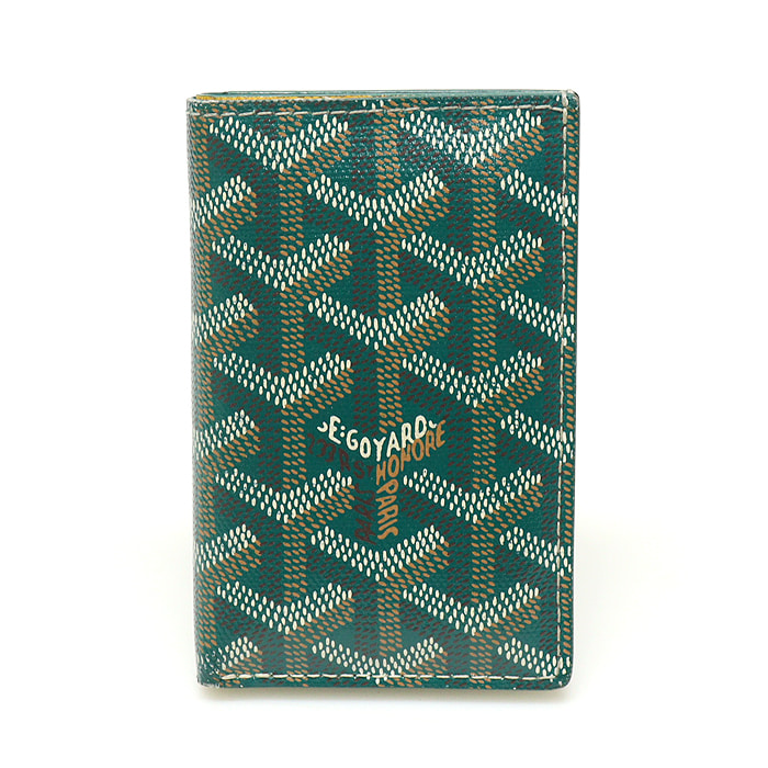 Goyard(고야드) APMPIERRE-09 그린 스페셜 컬러 고야딘 캔버스 생피에르 카드 홀더 지갑