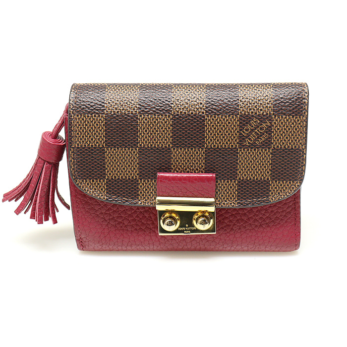 Louis Vuitton(루이비통) N60216 다미에 에벤 캔버스 크로아제트 컴팩트 중지갑