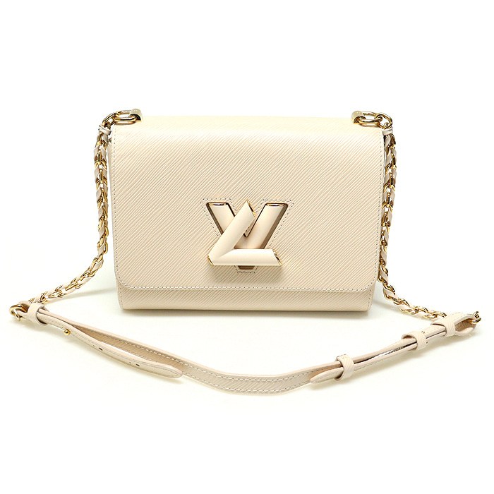 Louis Vuitton(루이비통) M57559 쿼츠 화이트 에삐 레더 금장 체인 트위스트 MM 숄더백