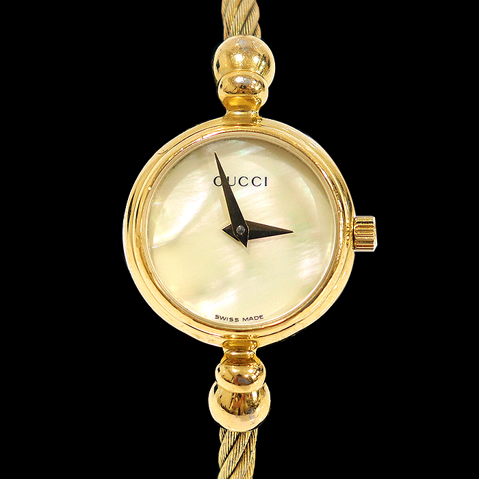 Gucci(구찌) 2700.2L 18MM 골드 쿼츠 자개판 뱅글 팔찌 여성 시계