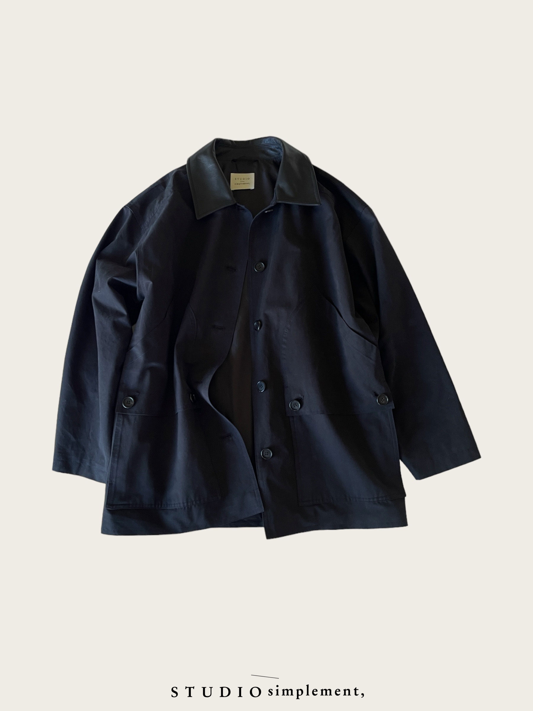 Masculine Cotton Jacket (navy)